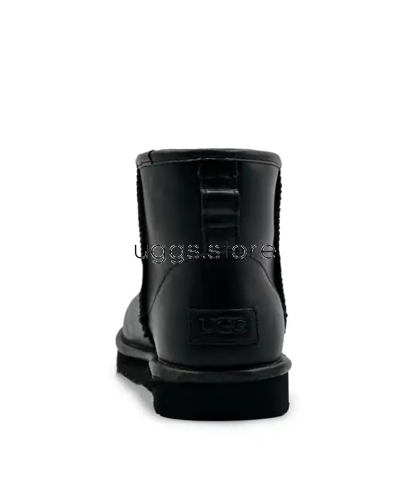 Classic Mini Black Leather (Кожа) - uggs.store