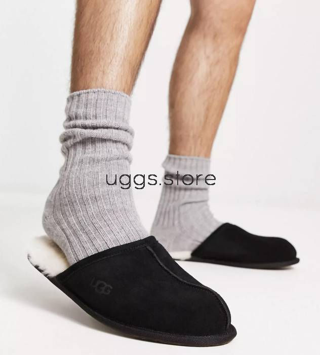 Тапочки Men's Scuff Slipper Black - uggs.store