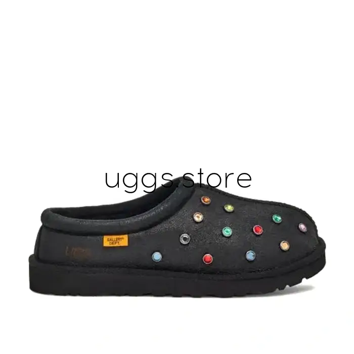 UGG & Gallery Dept Tasman Slippers Black - uggs.store