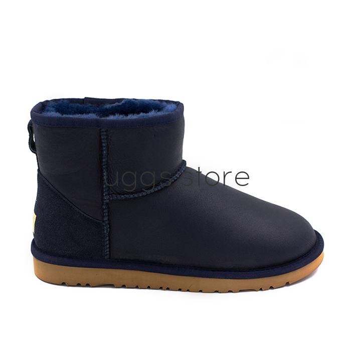 Classic Mini Metallic Men's Navy (влагостойкие) - uggs.store