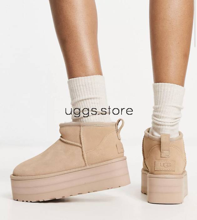 Classic Ultra Mini Platform Sand - uggs.store