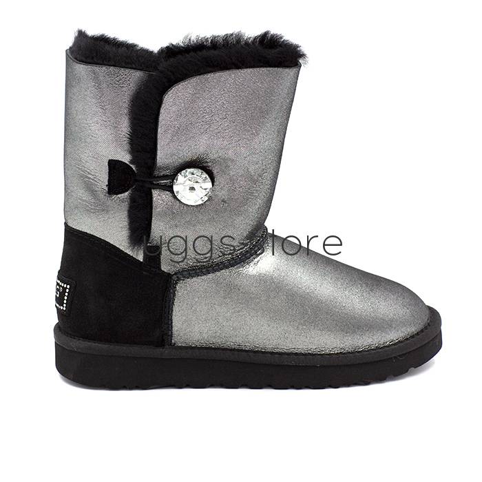 Bailey Button Kid's I DO Black (влагостойкие) - uggs.store