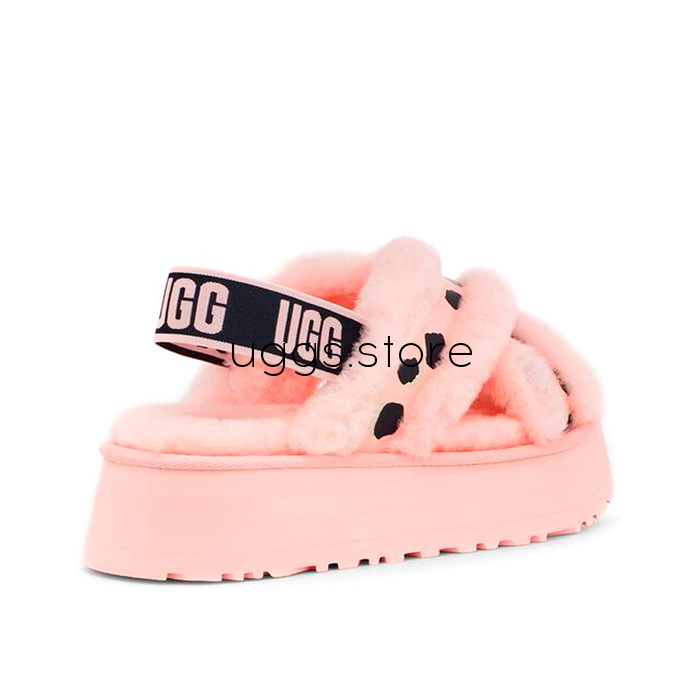 Disco Cross Slide Pink Scallop - uggs.store