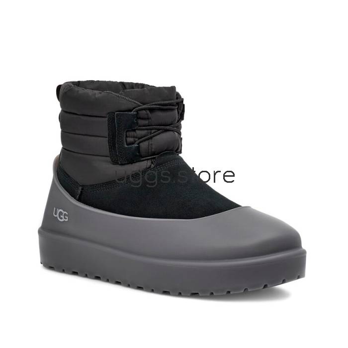 Classic Mini Lace-Up Weather Men's Black - uggs.store