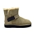 Mini Bailey Graphic Logo Suede Burnt Olive - uggs.store