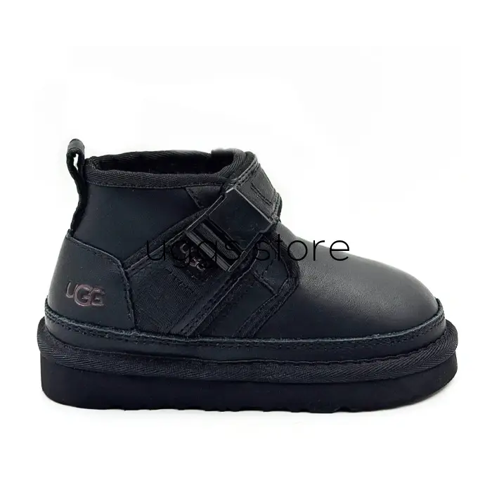 Snapback Kid's Leather Black - uggs.store