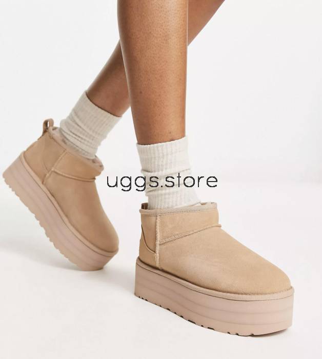 Classic Ultra Mini Platform Sand - uggs.store