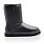 Classic Short Black Leather (кожа) - uggs.store