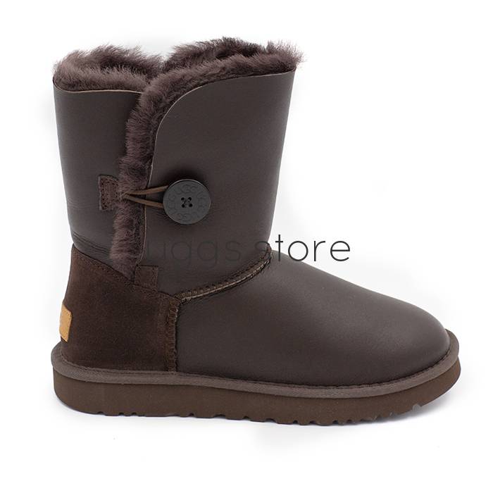Bailey Button Kid's Metallic Chocolate (влагостойкие) - uggs.store