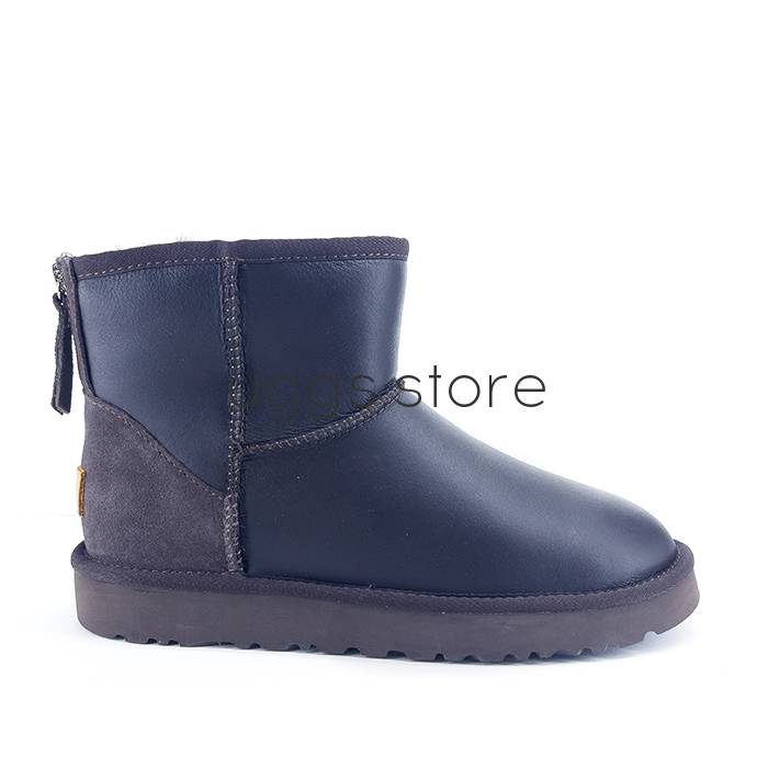 Classic Mini Zip Metallic Chocolate (влагостойкие) - uggs.store