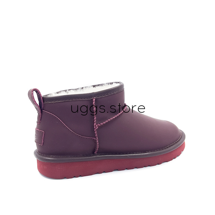 Ultra Mini Leather Matte Bordo (матовая кожа) - uggs.store