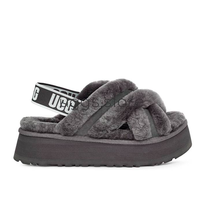 Disco Cross Slide Grey - uggs.store
