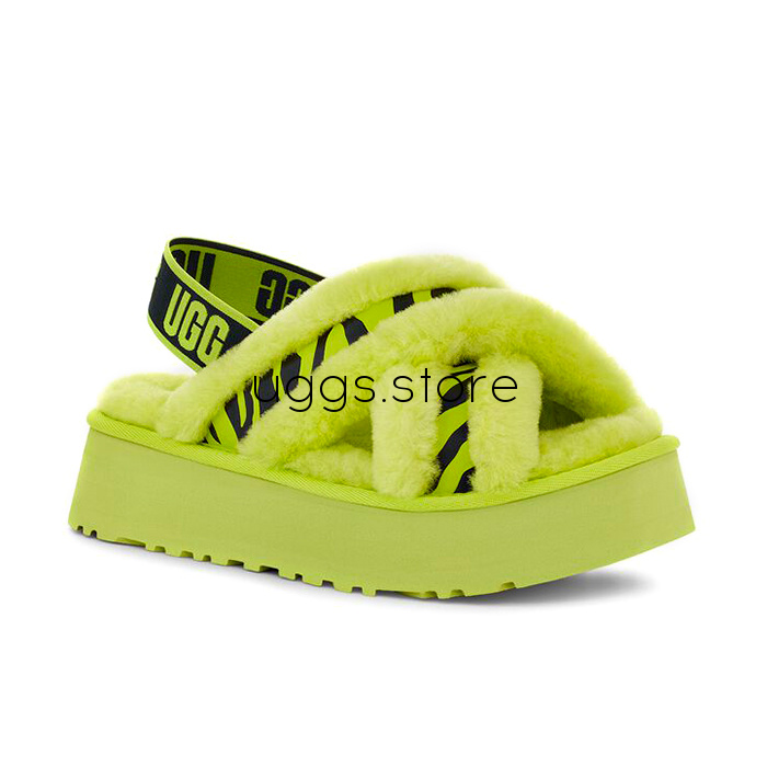 Disco Cross Slide Key Lime - uggs.store