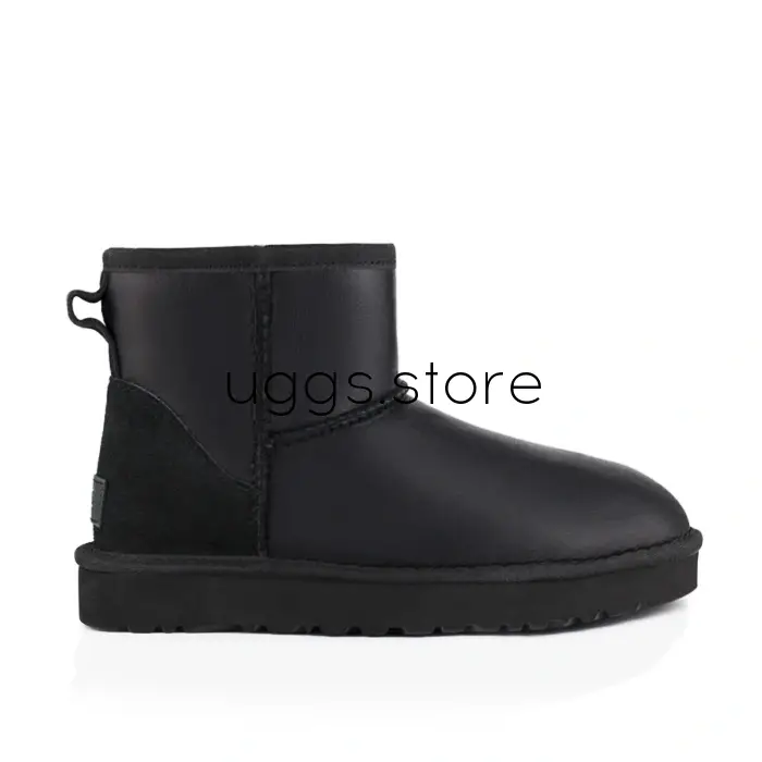 Classic Mini Metallic Men's Black (влагостойкие) - uggs.store