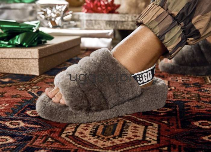 Сандали Fluff Yeah Slide Grey - uggs.store