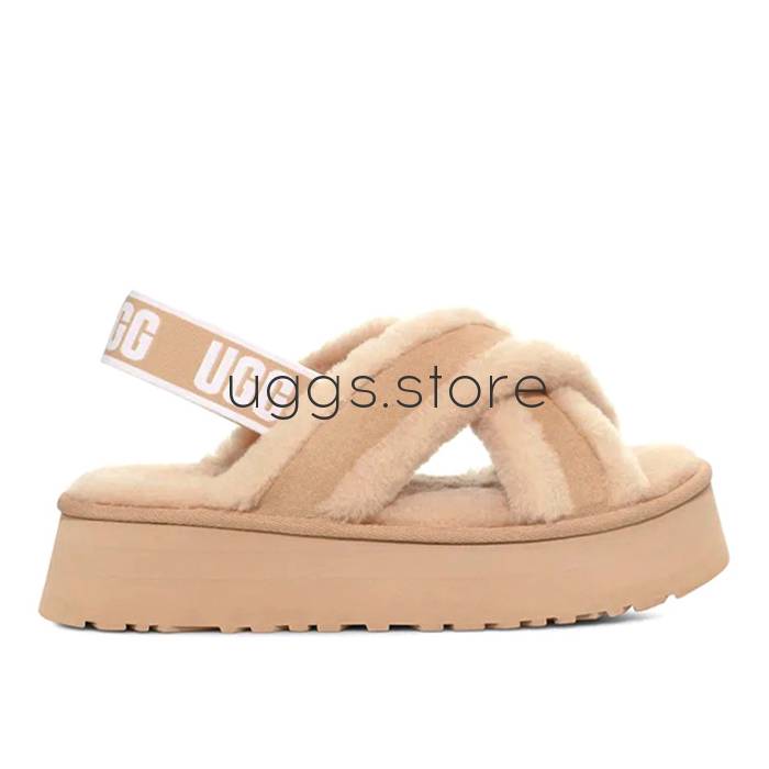 Disco Cross Slide Sand - uggs.store