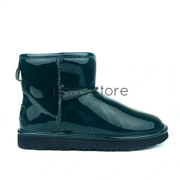 Classic Mini Patent Moss Green - uggs.store