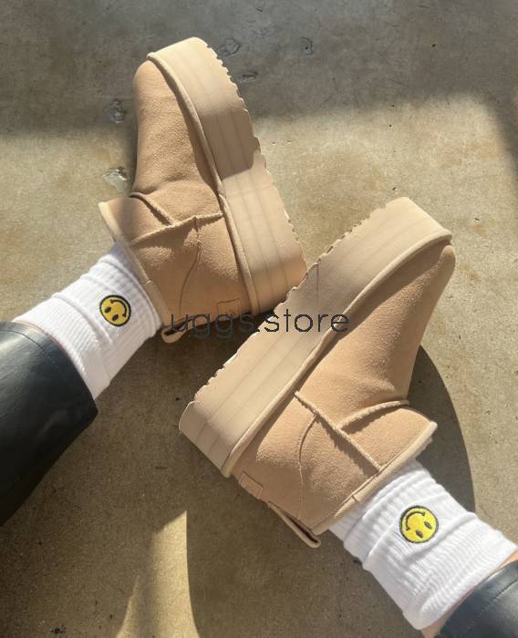 Classic Ultra Mini Platform Sand - uggs.store