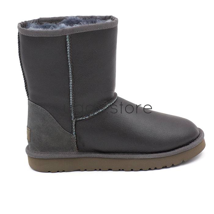 Classic Short Metallic Men's Grey (влагостойкие) - uggs.store