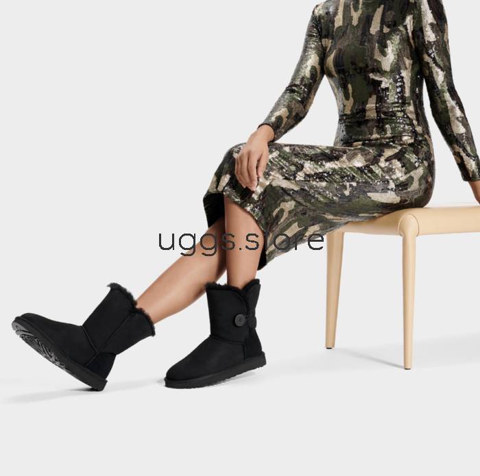 Bailey Button II Black - uggs.store