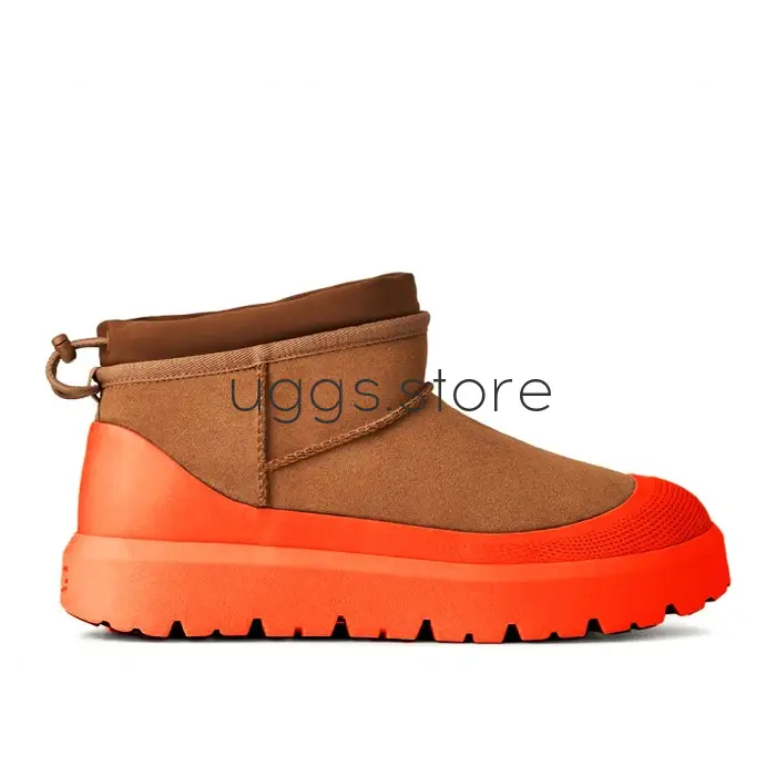 Ultra Mini Hybrid US Chestnut / Orange - uggs.store