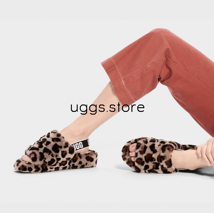 Сандали Fluff Yeah Slide Leopard - uggs.store