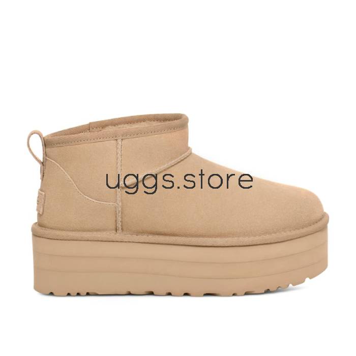 Classic Ultra Mini Platform Sand - uggs.store