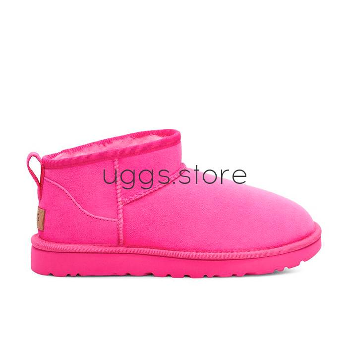 Classic Ultra Mini Kid's Taffy Pink - uggs.store