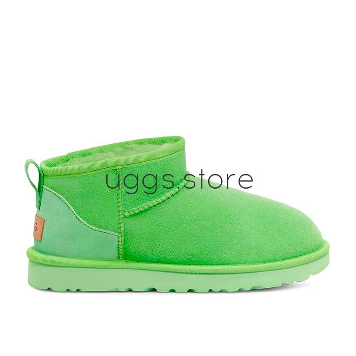 Classic Ultra Mini Kid's Parakeet Green - uggs.store
