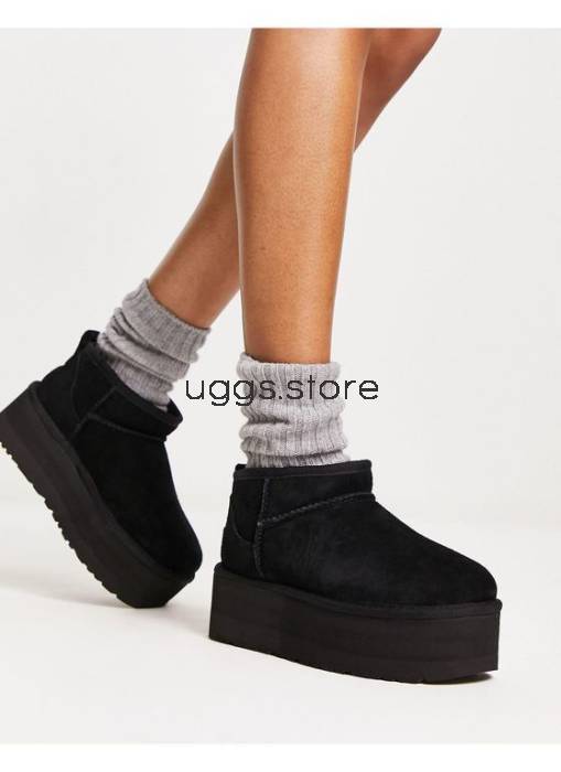 Classic Ultra Mini Platform Black - uggs.store