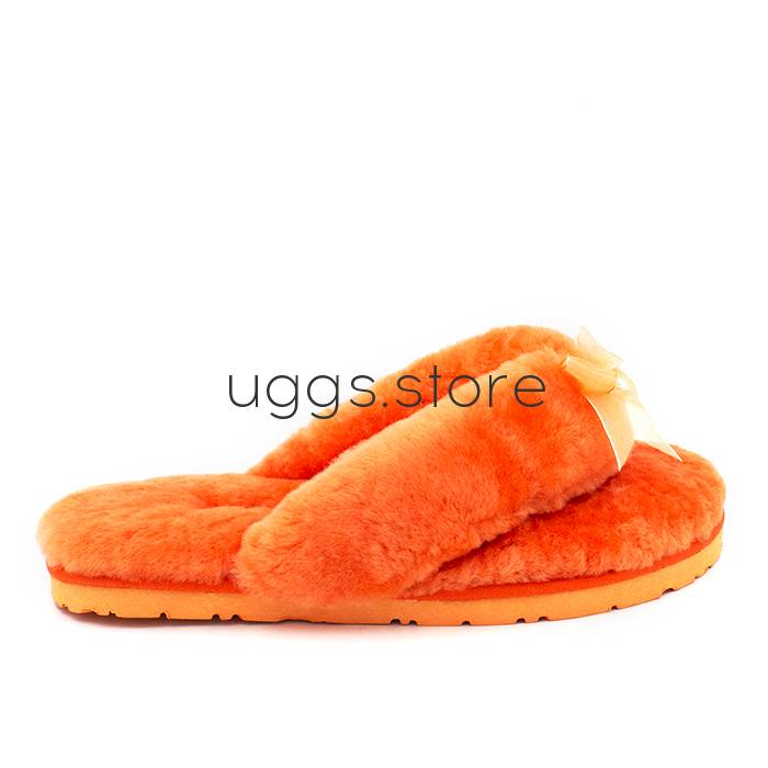 Тапочки Fluff Flip Flop II Orange - uggs.store