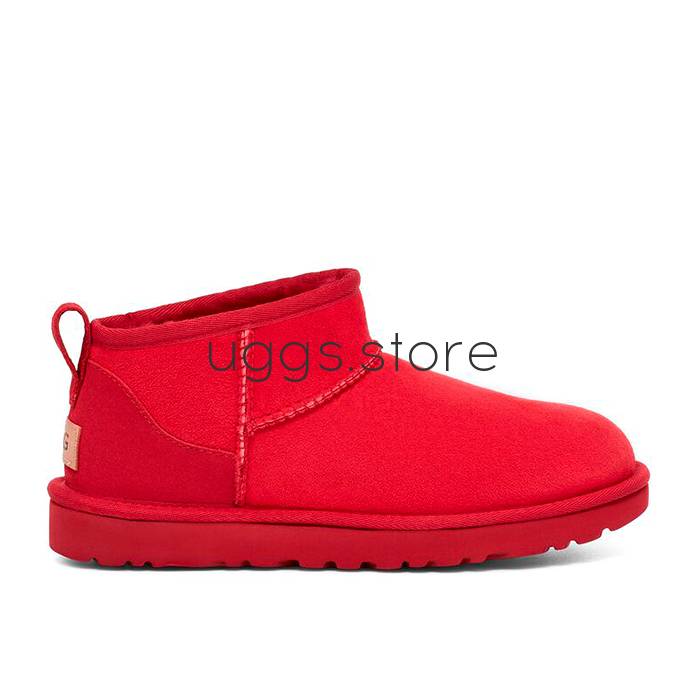 Classic Ultra Mini Kid's Samba Red - uggs.store