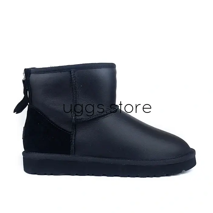 Classic Mini Zip Men's Metallic Black (влагостойкие) - uggs.store