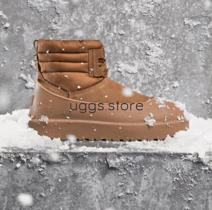Classic Mini Lace-Up Weather Chestnut_x - uggs.store