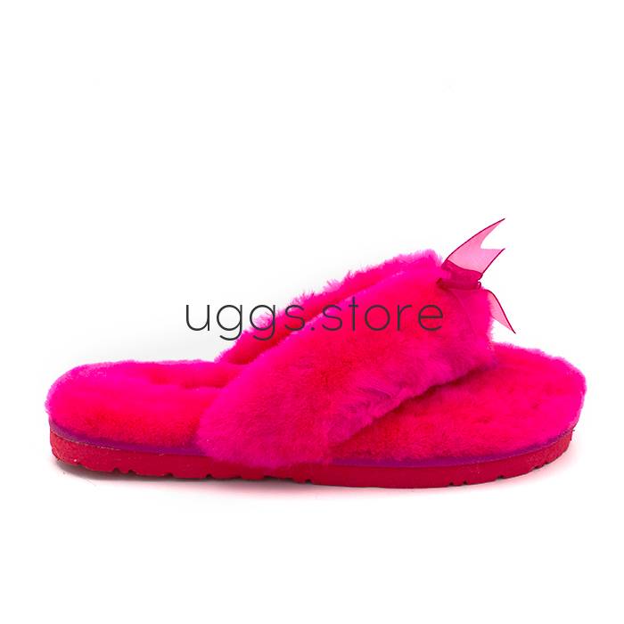 Тапочки Fluff Flip Flop II Rose - uggs.store