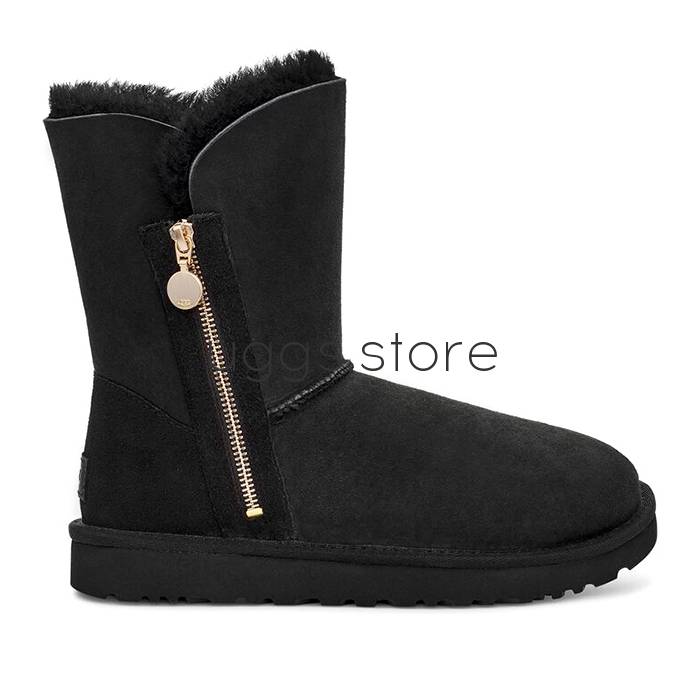 Bailey Zip Short Black - uggs.store