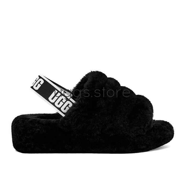 Сандали Fluff Yeah Slide Black - uggs.store