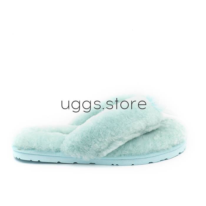 Тапочки Fluff Flip Flop II Lake Blue - uggs.store