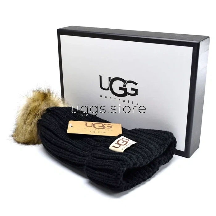 Шапка UGG Hat II Black - uggs.store