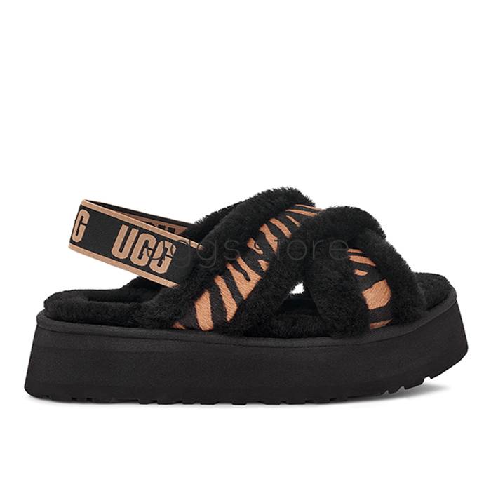 Disco Cross Slide Tiger Print - uggs.store
