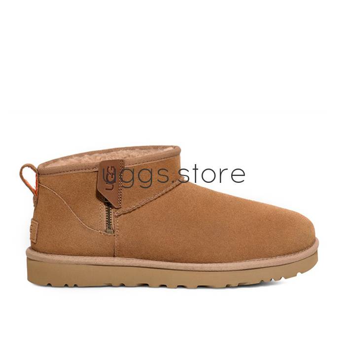 Classic Ultra Mini Zip Chestnut / Orange Soda - uggs.store