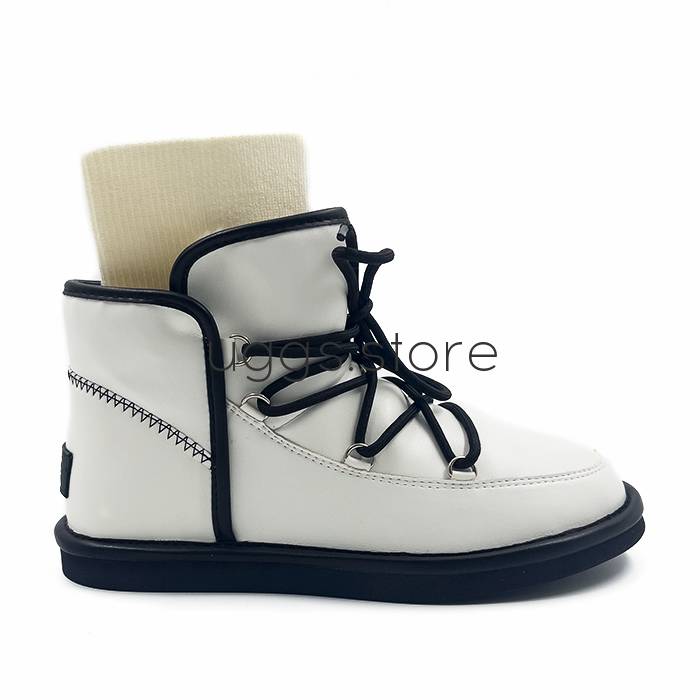 Levy Women's Leather Black / White (кожа) - uggs.store