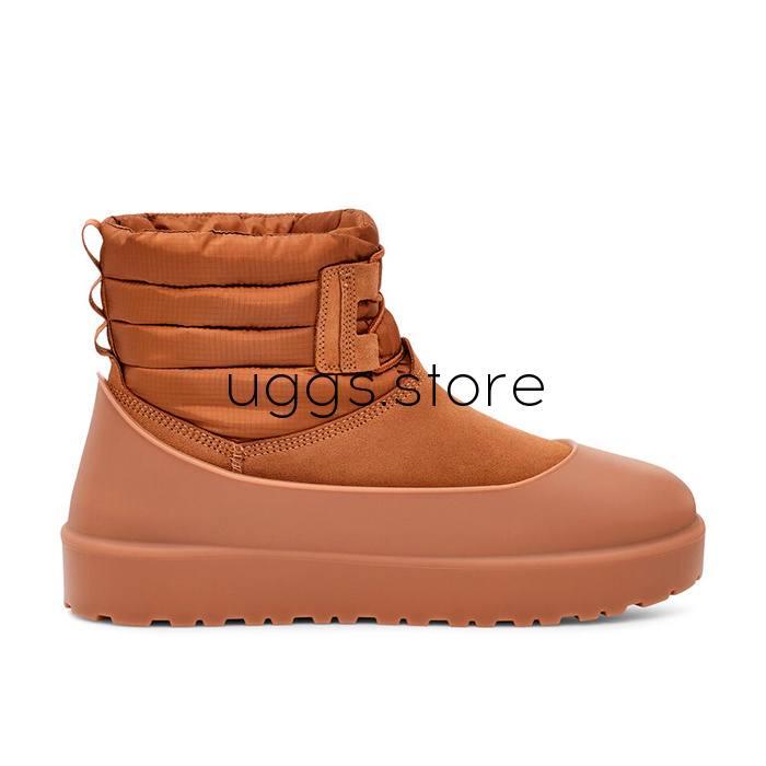 Classic Mini Lace-Up Weather Chestnut - uggs.store
